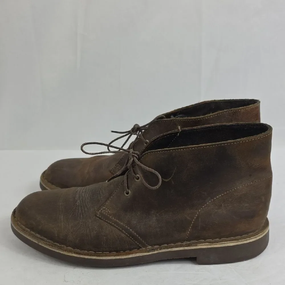 Clarks Bushacre 2 Brown Leather Chukka Men's Boots .‎